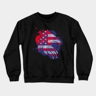 American Flag and Eagle Art Crewneck Sweatshirt